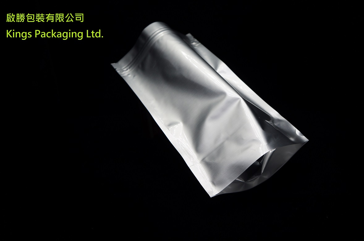 純鋁自立袋 - 帶袋口膠拉鏈